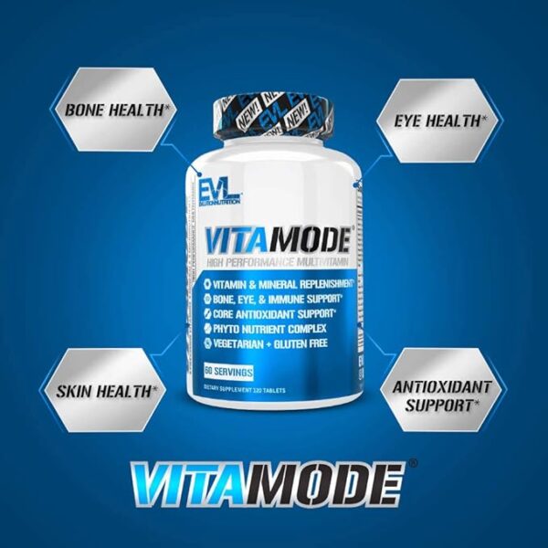 EVL Advanced Daily Multivitamin - Men's Multivitamin with Essential Minerals Phytonutrient Complex and VitaMode Active Mens Vitamins for Energy with Lycopene for Muscle Bone and Immune Support - Image 4