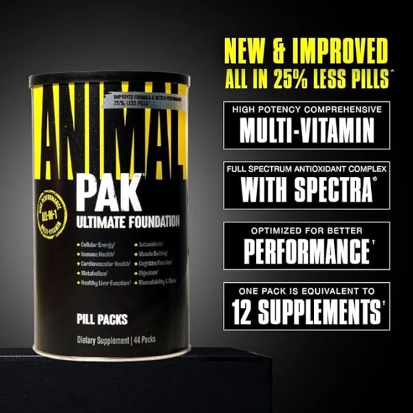 Animal Pak - Convenient Multivitamin for Men & Women Daily All-in-One Vitamin & Supplement Pack - Zinc, Vitamins C, B, D, Amino Acids, and Immune Support - Sports Nutrition Performance - 44 Count - Image 5