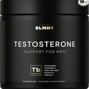 21,800mg Testosterone Booster for Men 8X Strength w. Ashwagandha, Tongkat Ali, Pycnogenol, Tribulus - Total T Testosterone Supplement for Men Male Enhancing Libido Test Booster + Muscle Builder Pills