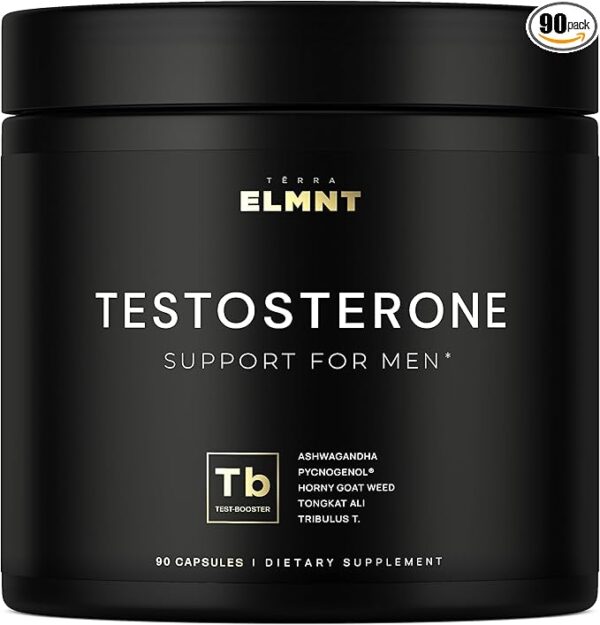 21,800mg Testosterone Booster for Men 8X Strength w. Ashwagandha, Tongkat Ali, Pycnogenol, Tribulus - Total T Testosterone Supplement for Men Male Enhancing Libido Test Booster + Muscle Builder Pills