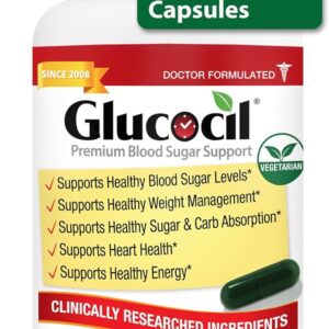 Glucocil – New - Vegetarian Capsules - Premium Blood Sugar Support - Supports The 3 Essentials for Healthy Blood Sugar - with Berberine, Proprietary Mulberry Leaf, and More